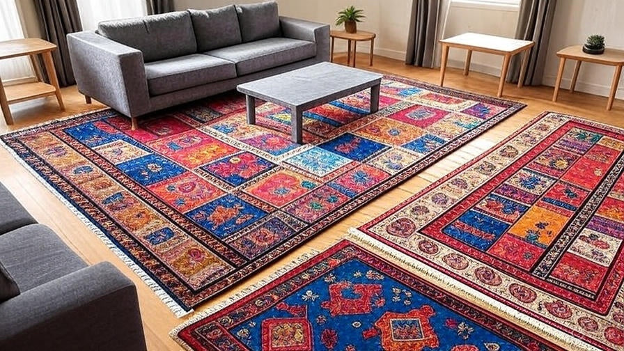 Layering Moroccan Area Rugs Under Minimalist Furniture